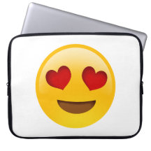 Cute 'Love' Emoji 15-inch laptop case