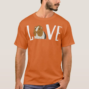 Cute Love Guinea Pig Design T-Shirt