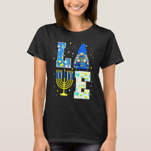 Cute LOVE Hanukkah Decorations Dreidel Menorah Cha T-Shirt