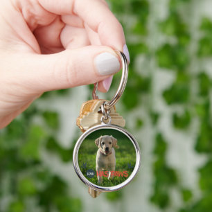cute love has paws dog lover quotes  key ring