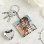 Cute Love Heart Photo Couples Personalised Names Key Ring<br><div class="desc">Cute Love Heart Photo Couples Personalised Names Keychain features your favourite photo with a love heart and personalised with your names in modern white script. Personalise by editing the text in the text box provided and adding your own picture. Perfect gifts for couples, girlfriend, wife, sweetheart and more for birthday,...</div>