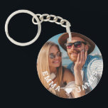 Cute Love Heart Photo Couples Personalised Names Key Ring<br><div class="desc">Cute Love Heart Photo Couples Personalised Names Keychain features your favourite photo with a love heart and personalised with your names in modern white script. Personalise by editing the text in the text box provided and adding your own picture. Perfect gifts for couples, girlfriend, wife, sweetheart and more for birthday,...</div>