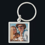 Cute Love Heart Photo Couples Personalized Names Key Ring<br><div class="desc">Cute Love Heart Photo Couples Personalized Names Keychain features your favorite photo with a love heart and personalized with your names in modern white script. Personalize by editing the text in the text box provided and adding your own picture. Perfect gifts for couples, girlfriend, wife, sweetheart and more for birthday,...</div>