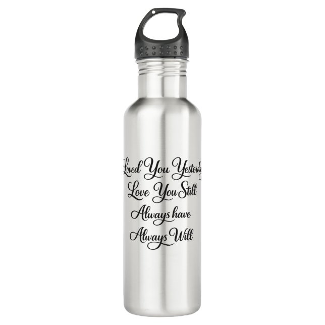 cute love heart valentines day  710 ml water bottle (Front)