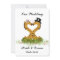 Cute Love Kiss Giraffes Heart  Wedding Invitation