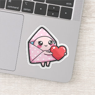 Cute Love Letter Sticker Kawaii Heart Sticker 