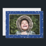 Cute Love & Light Hanukkah Holiday Photo Card<br><div class="desc">Stylish and cute Hanukkah Holiday Photo Card is perfect for all your friends and family this holiday season.  Customise the text with your family name and the year and swap out the picture for a photo of your kids,  pet,  or the whole family.</div>