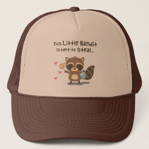 Cute Love Little Masked Bandit Racoon Trucker Hat