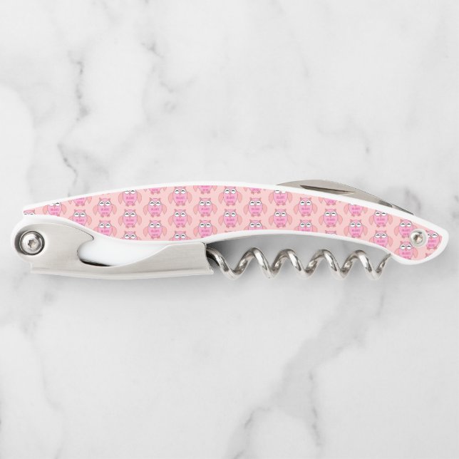 Cute Love Message Owl Corkscrew (Front)
