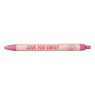 Cute Love Message Owl Custom Pen