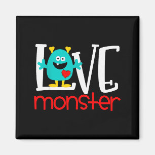 Cute Love Monster Valentine Magnet
