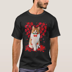 Cute Love Munchkin Cat Valentine Pet Cat Lover T-Shirt
