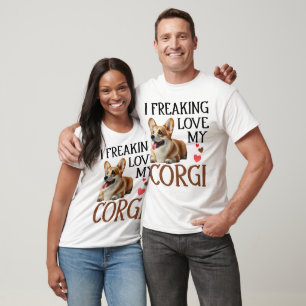 Cute Love My Corgi Dog T-Shirt