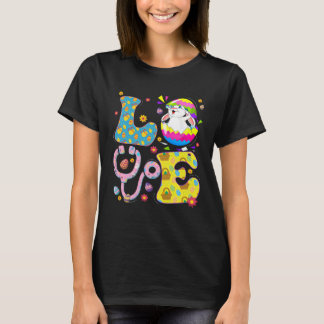 Cute Love Nurse Life Stethoscope Scrub Eggs Easter T-Shirt