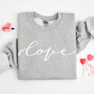 Cute Love Script Valentine’s Day Sweatshirt