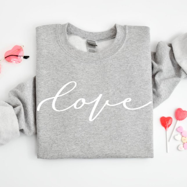 Cute Love Script Valentine’s Day Sweatshirt (Creator Uploaded)