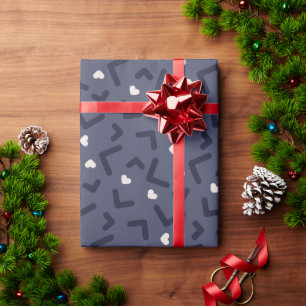 Cute Love Shimmering Artisan Feminine Wrapping Paper