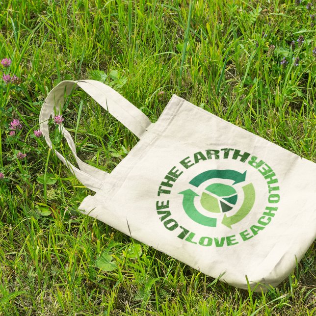 Cute Love The Earth Environmental Activist Tote Bag (Creator Uploaded)
