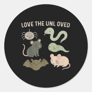 Cute Love The Unloved Pigeon Rat Frog Funny Animal Classic Round Sticker
