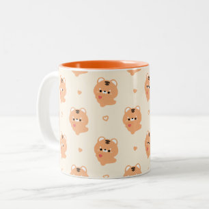 Cute Love Tiger Two-Tone Coffee Mug