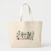 Cute Love to Sew Sewing Illustration