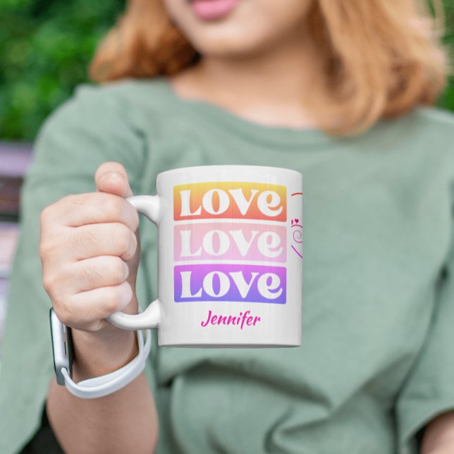 Cute Love Valentines Day Personalised Mug (Creator Uploaded)
