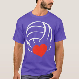 Cute Love Volleyball Gift Print Volleyball Team Pr T-Shirt