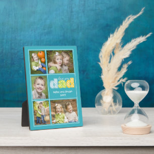 Cute Love You Dad Collage Photo Father's Day Plaque