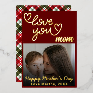 Cute Love You Mum  Modern Photo Mother's day
