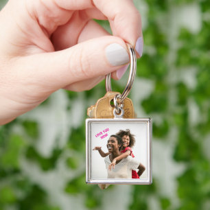 Cute Love You Mum Photo Keychain Gift