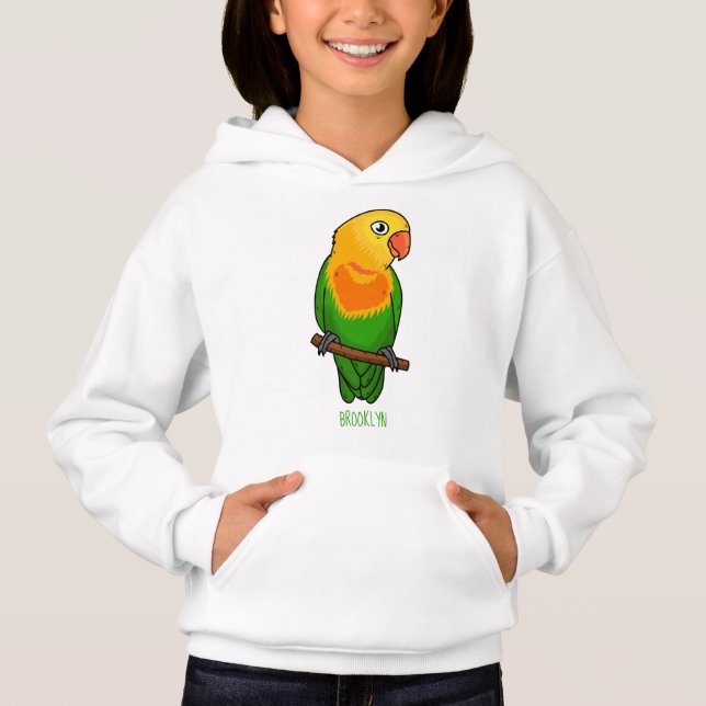 Cute lovebird cartoon parrot  (Front)