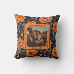 Cute Lovebird Vow Renewal Throw Pillow For Partner