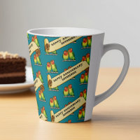 Cute Lovebirds Happy Anniversary Romantic Retro
