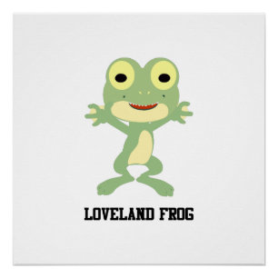 Cute Loveland Frog Poster