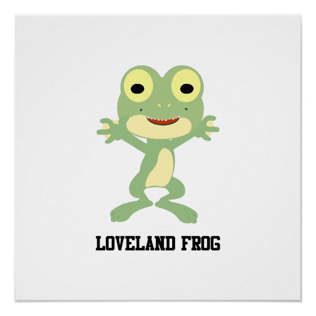 Cute Loveland Frog Poster (Front)