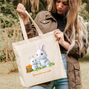 Cute Lovely Bunny Tote Bags