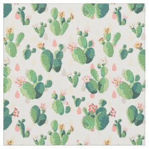 Cute Lovely Cactus Fabric