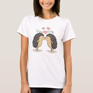 Cute Lovely Kissing Hedgehogs T-Shirt