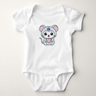 Cute lovely little mouse baby bodysuit