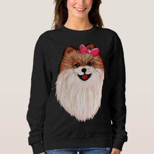 Cute Lovely Pomeranian Dog No 0196 Sweatshirt
