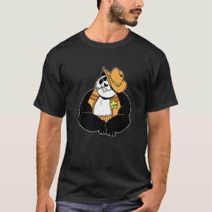Cute Lovely Sheriff Panda T-Shirt