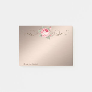 Cute Lovely  Stylish Elegant Rose Post-it Notes