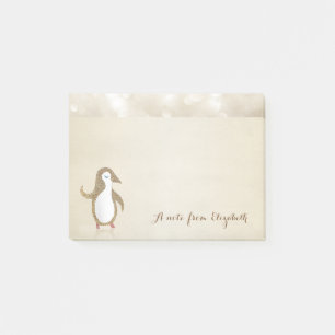 Cute Lovely  Stylish ,Happy Penguine Post-it Notes