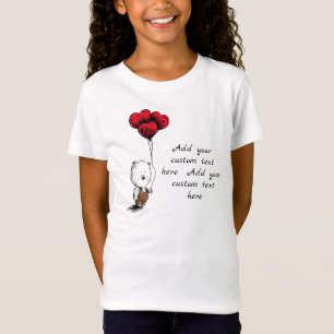 Cute Lovely Teddy bear valentines day T-Shirt