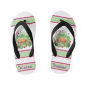 Cute “Loves Turtles” Personalised Turtle Sandals (Footbed)