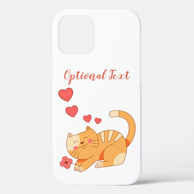 Cute Loving Orange Tabby Kitten  Case-Mate iPhone Case (Back)