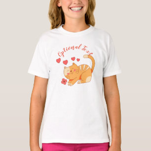Cute Loving Orange Tabby Kitten T-Shirt