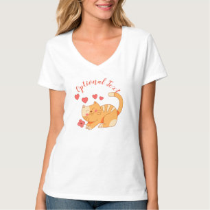 Cute Loving Orange Tabby Kitten T-Shirt