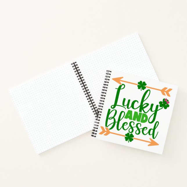 CUTE LUCKY AND BLESSED IRISH SAYING NOTEBOOK (Inside)