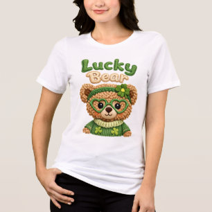Cute Lucky Bear Shirt for Women 🍀